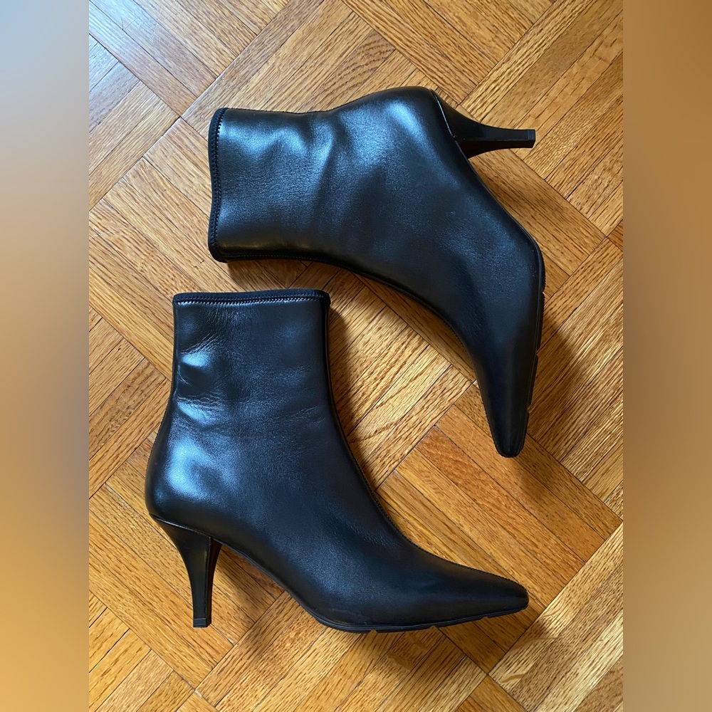 PRADA 🍁 Nappa Stretch Leather Booties | Women’s Size 37.5 Black ‘08 Collection